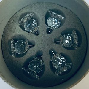 Vintage Swarovski Mini Candle Holders x 5